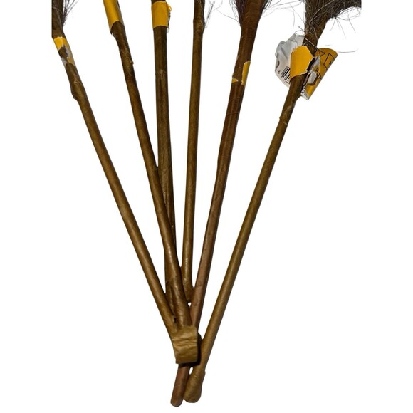 Faux Pampas Grass Fluffy Artificial Tall Stems Beige Boho 6 pcs 22 inches - Picture 7 of 16